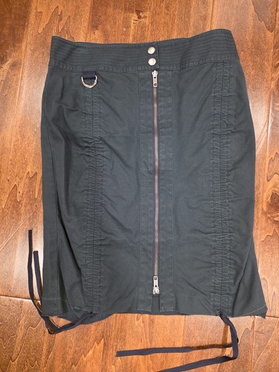 bebe Dresses & Skirts - bebe Black Front-Zip Utility Pencil Skirt Small EUC